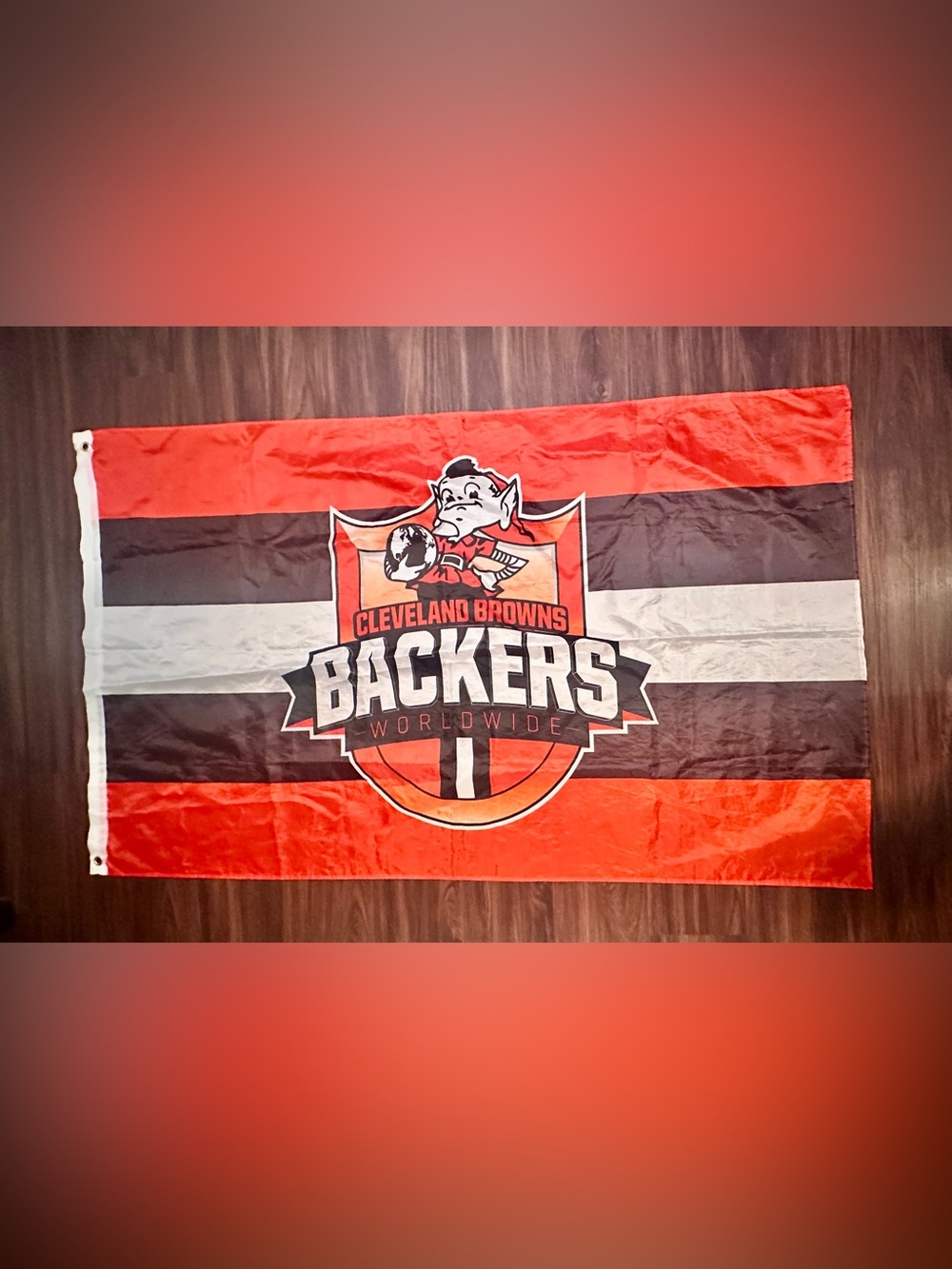 Cleveland Browns Backers Orange & Brown Team Flag 🤎🧡